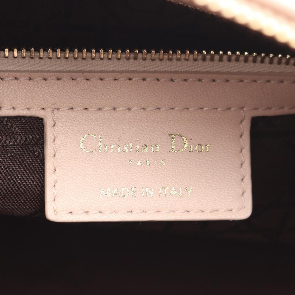 Dior Lady Cannage Handbag Leather Pink - Picture 4 of 14